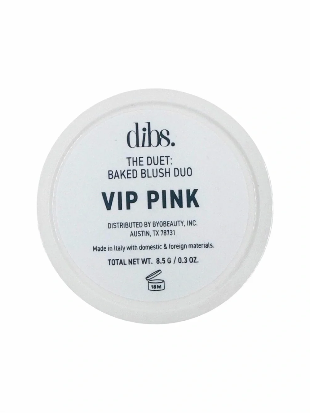 dibs. The Duet Baked Blush - VIP Pink - 8.5g / 0.3 oz